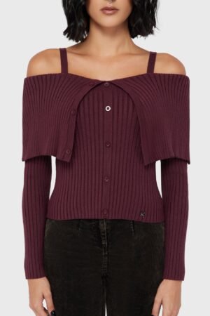 Dusk Empress Knit Top [Purple]