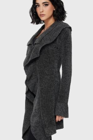 Lunar Owl Cardigan [Grey]